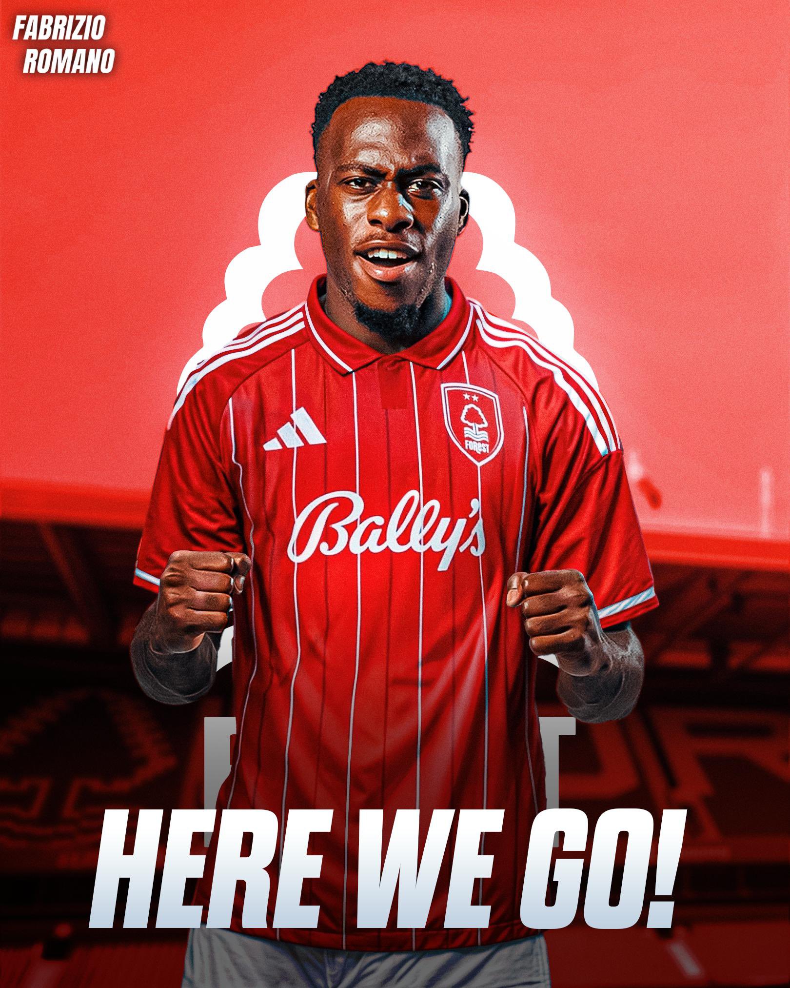 HWG！罗马诺：诺丁汉森林签下雷恩前锋穆因加，转会费3150万欧